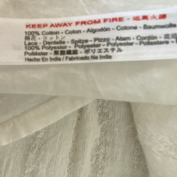 Saturday Sunday Anthropologie White Cotton Summer Beachy Midi  Skirt- Sz-S - Picture 9 of 13